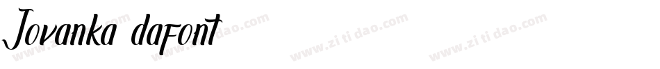 Jovanka (dafont)字体转换